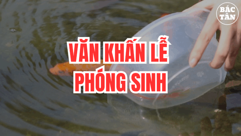 HƯỚNG DẪN LỄ CÚNG PHÓNG SINH ĐƠN GIẢN CHUẨN CÓ KÈM VĂN KHẤN
